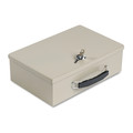 Steelmaster Heavy-Duty Steel Fire-Retardant Security Cash Box, Key Lock, Sand 221614003